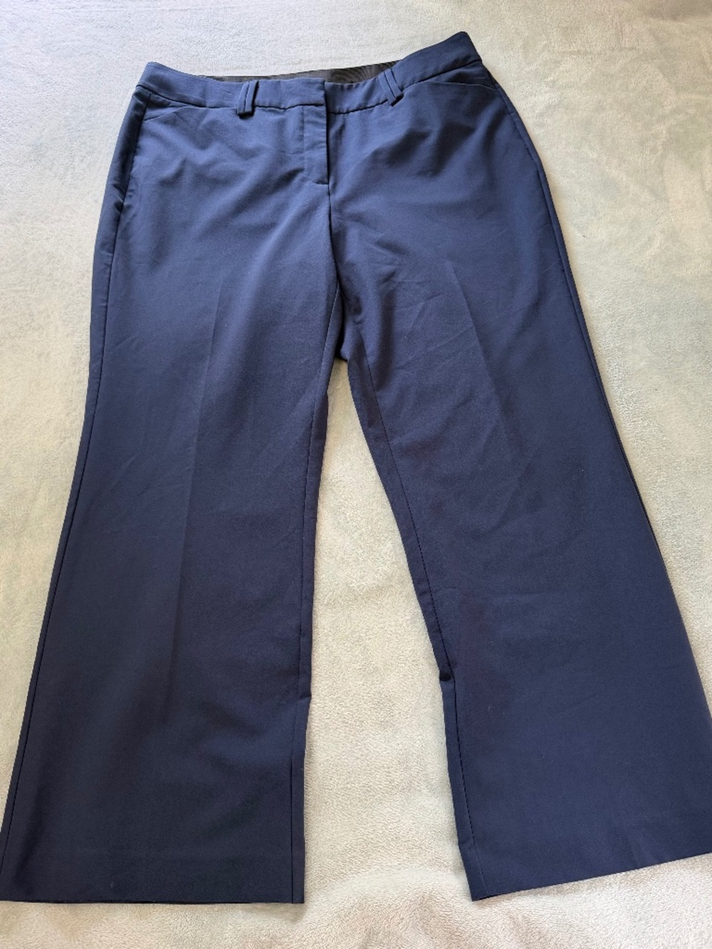 INC International Concepts Navy Wide Leg Dress Pants Size 14